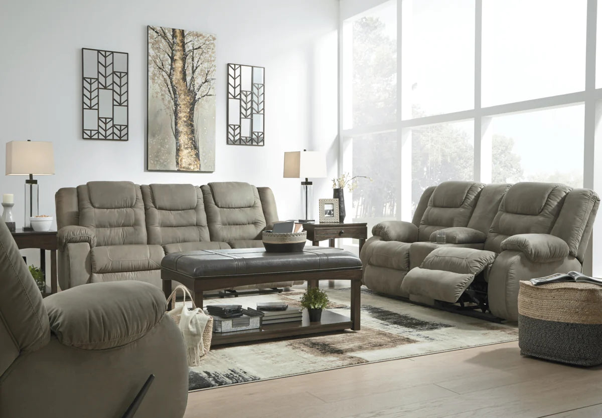 McCade Reclining Sofa, Loveseat and Recliner Ashley Furniture Brunei