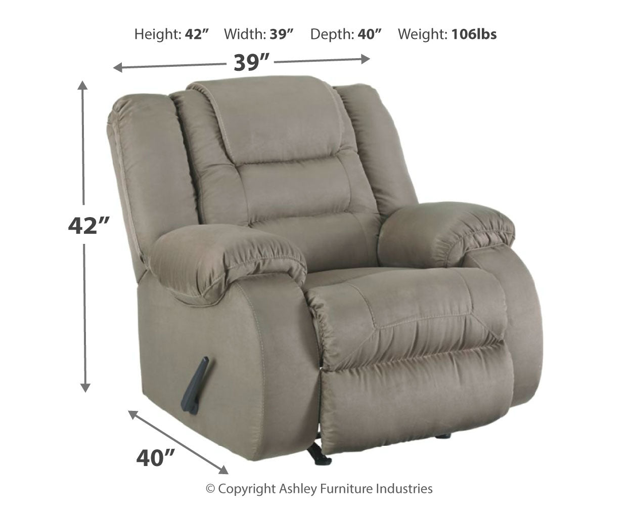 McCade Recliner - Ashley Furniture - Brunei