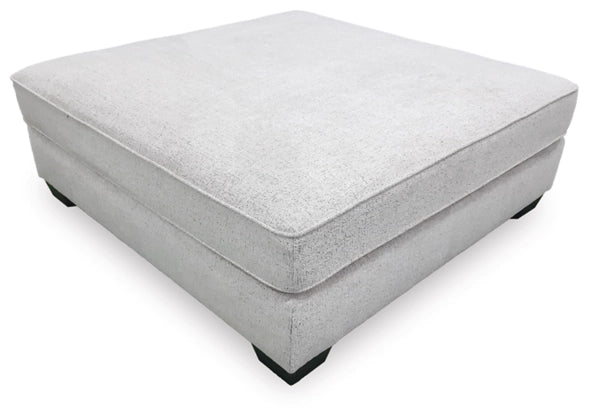 Rawcliffe Oversized Accent Ottoman;Stone