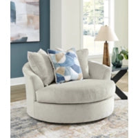 Maxon Place Oversized Swivel Accent Chair;Stone