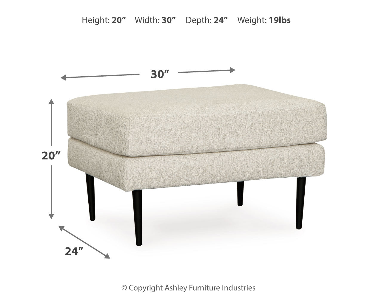 Hazela Ottoman - Ashley Furniture - Brunei