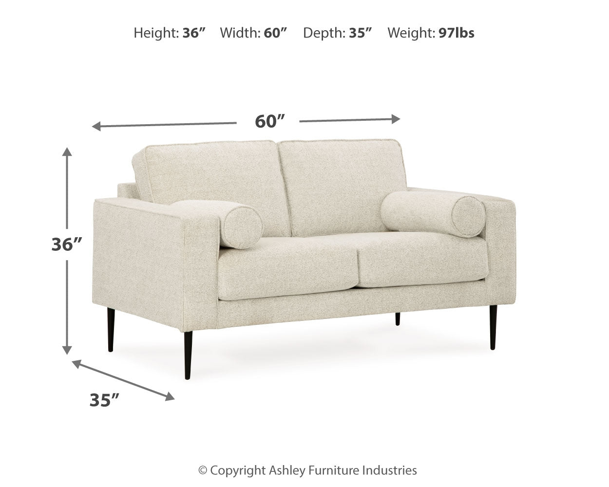 Hazela Loveseat - Ashley Furniture - Brunei