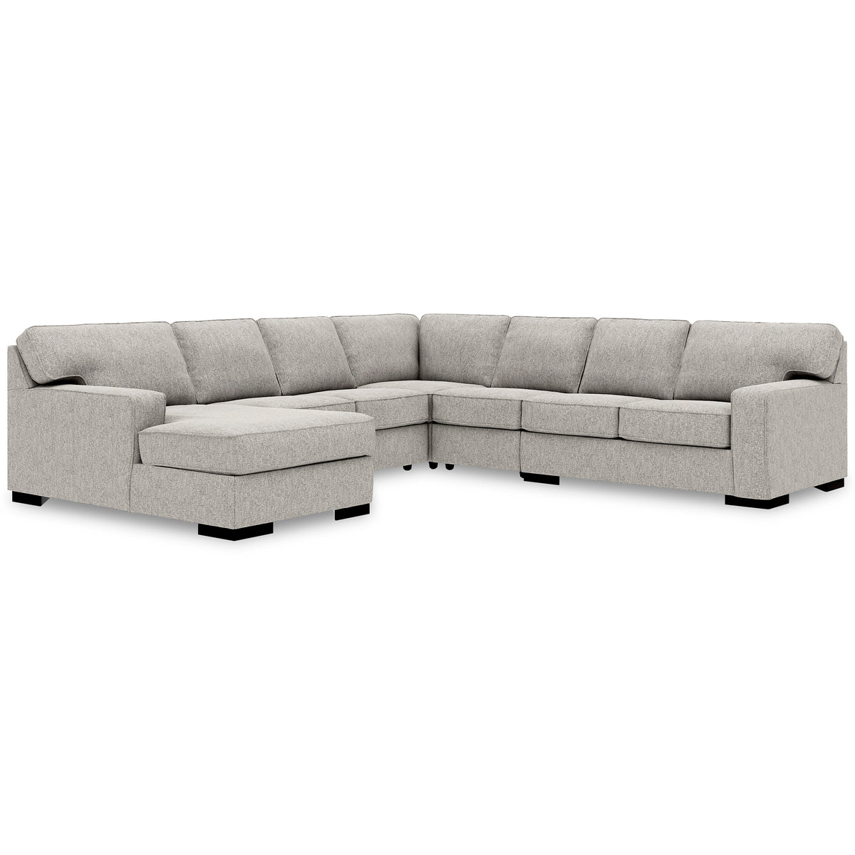 Ashlor Nuvella® 5Piece Sleeper Sectional with Chaise Ashley