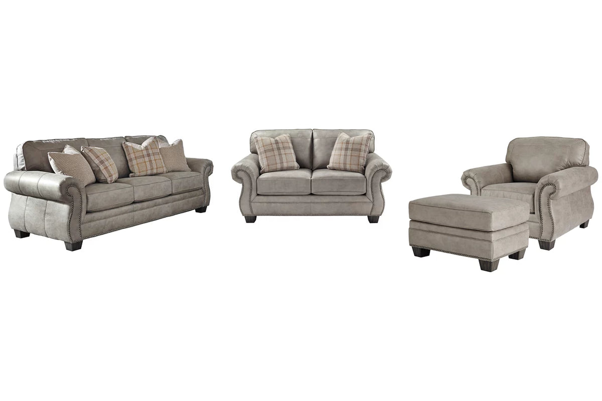 Olsberg Sofa, Loveseat, Recliner, and Ottoman Ashley Furniture Brunei