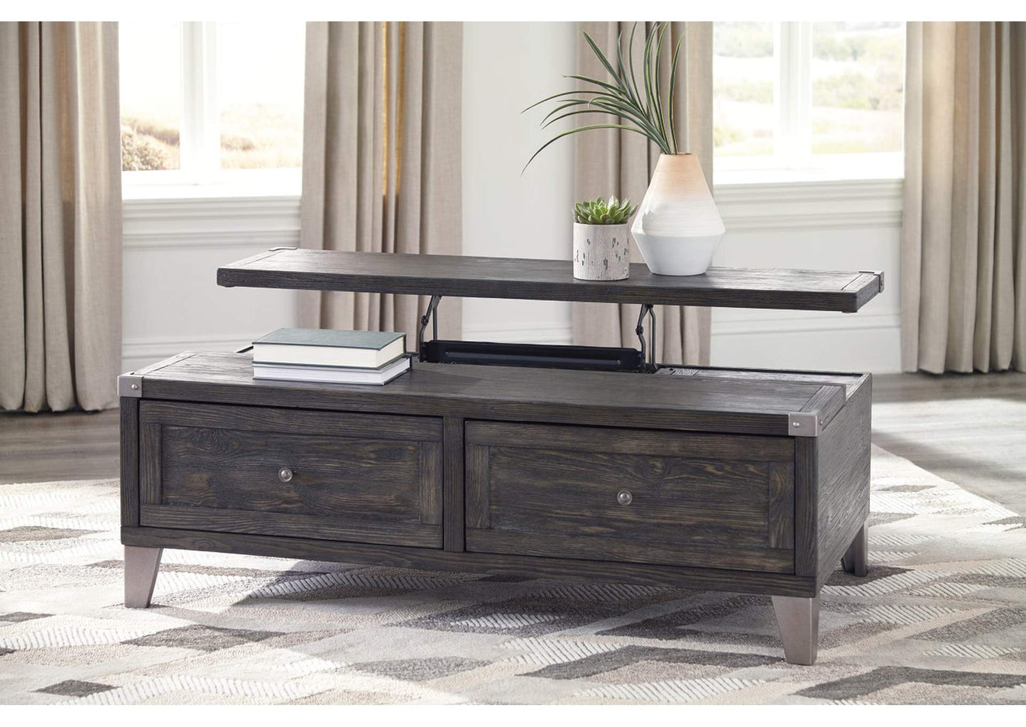 Todoe Coffee Table with Lift Top - Ashley Furniture - Brunei