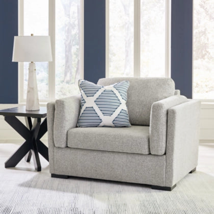 Evansley Chair and A Half; Pewter