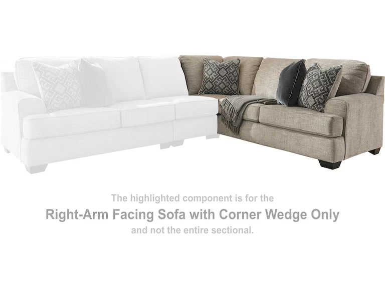 Bovarian Right-Arm Facing Sofa with Corner Wedge - Ashley Furniture - Brunei