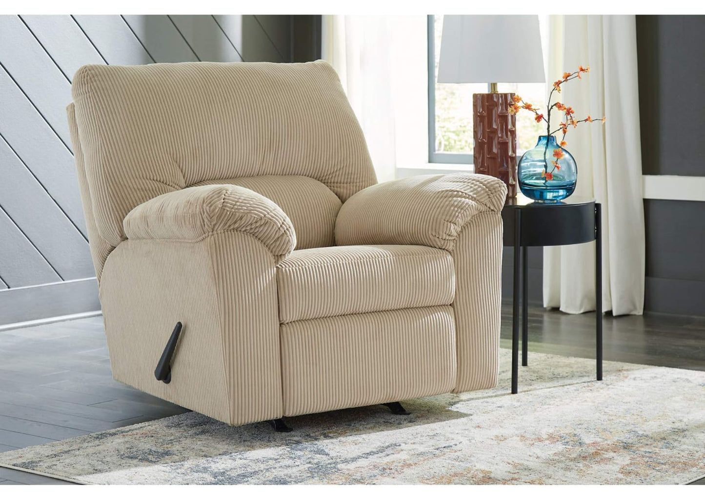 Rocker Recliner-Simplejoy,Sand