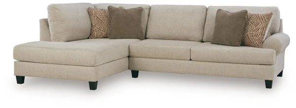 Steelwater Retreat 2-Piece Sectional with Chaise;Latte