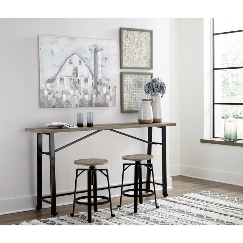 Lesterton Adjustable Height Stool (Set of Two)