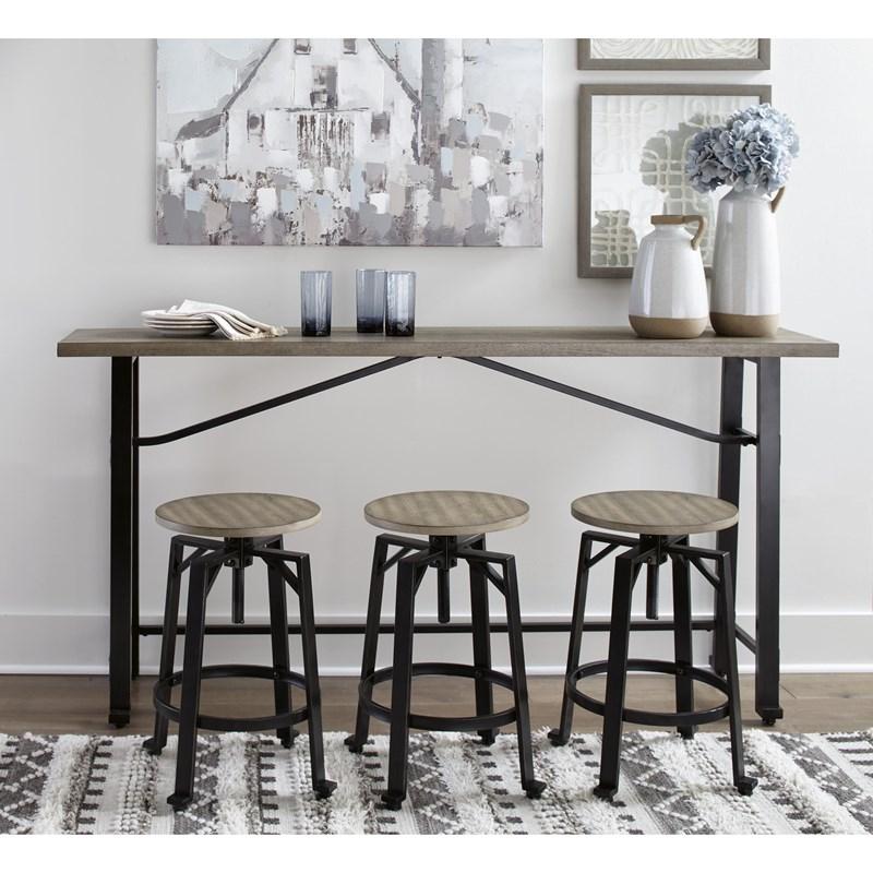Lesterton Adjustable Height Stool (Set of Two)