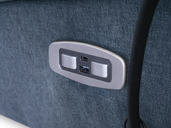 Burlyton Zero Wall Power Recliner;Ink