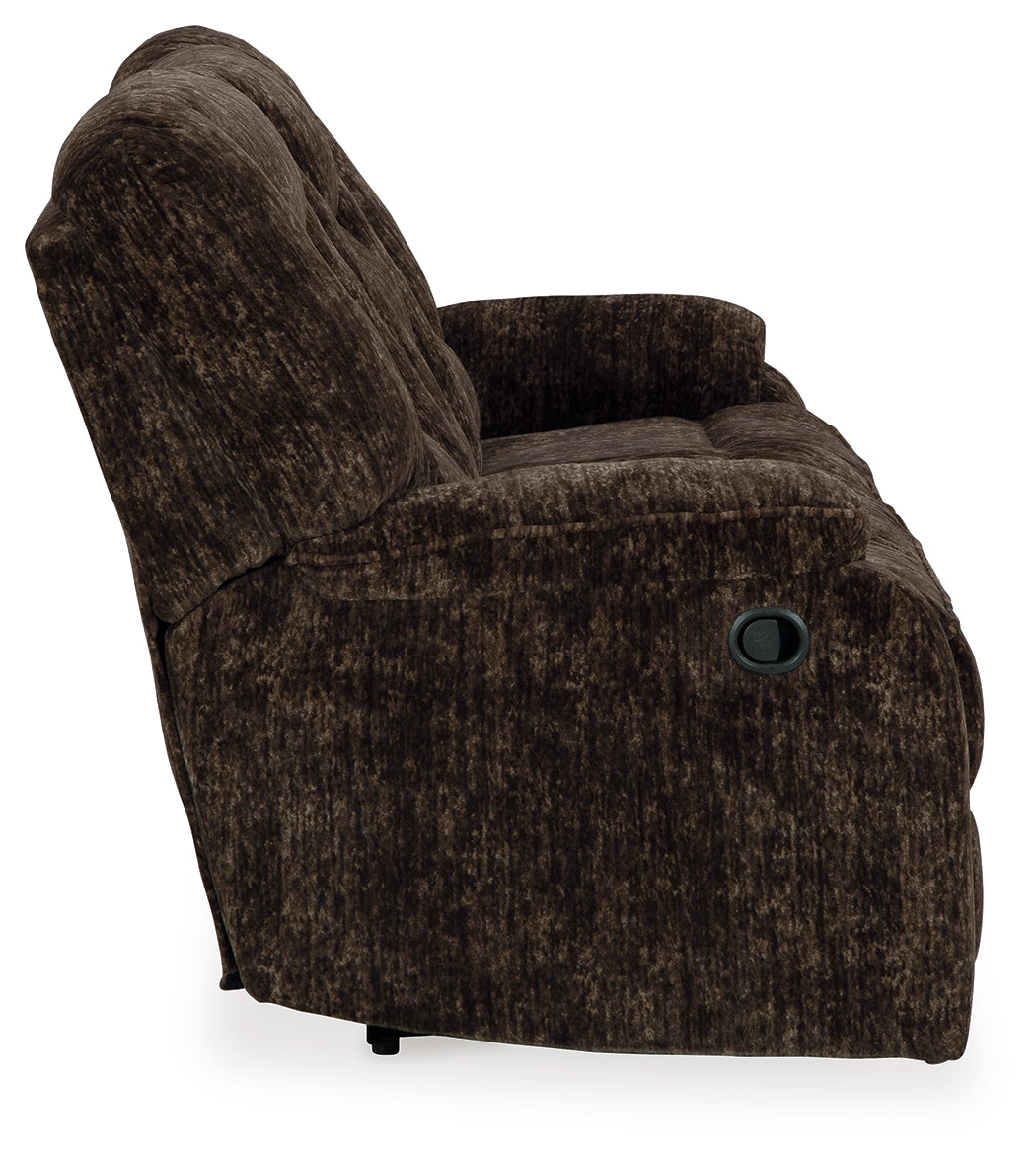 Soundwave Reclining Sofa with Drop Down Table - Ashley Furniture - Brunei
