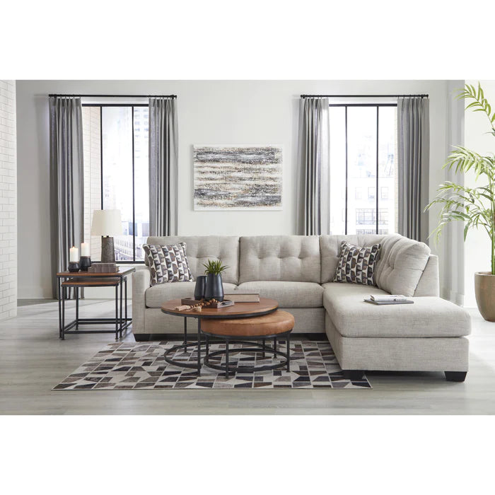 Mahoney Fabric 2 pc Sectional with Chaise
