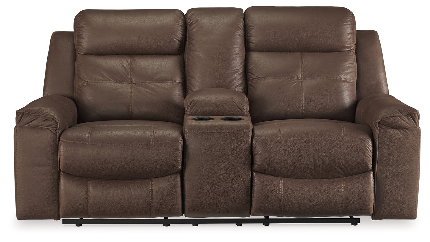 Jesolo Reclining Loveseat with Console - Ashley Furniture - Brunei
