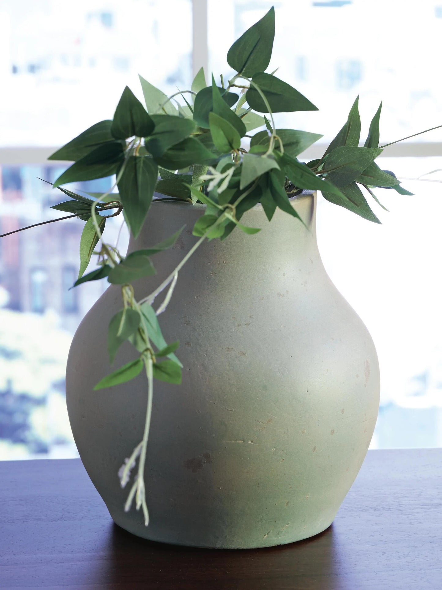 Baychester Vase;Antique Green