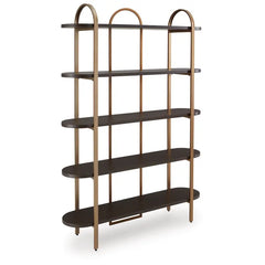 Brentmour Bookcase (Gold Finish)