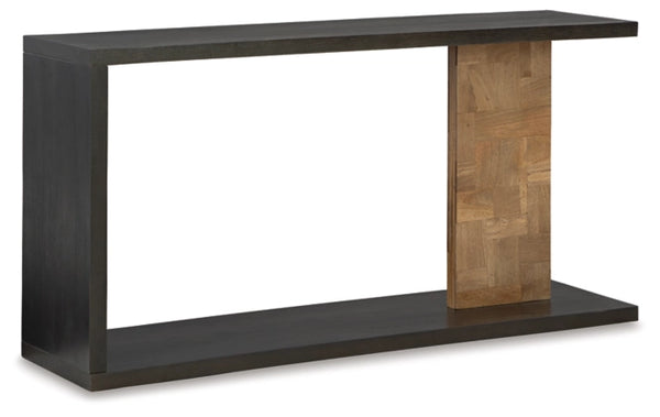 Camlett Sofa/Console Table;Brown