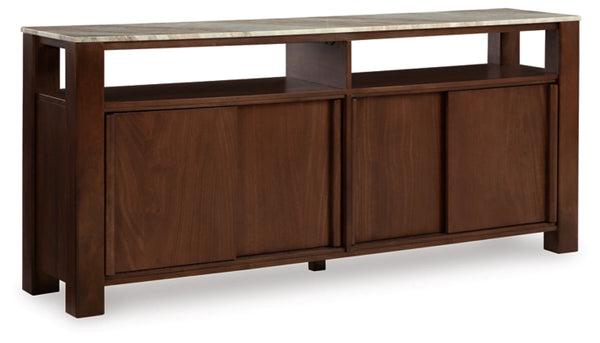 Tobinville Accent Cabinet;Dark Brown