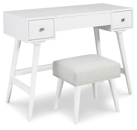 Thadamere Vanity/UPH Stool (2/CN);WHITE