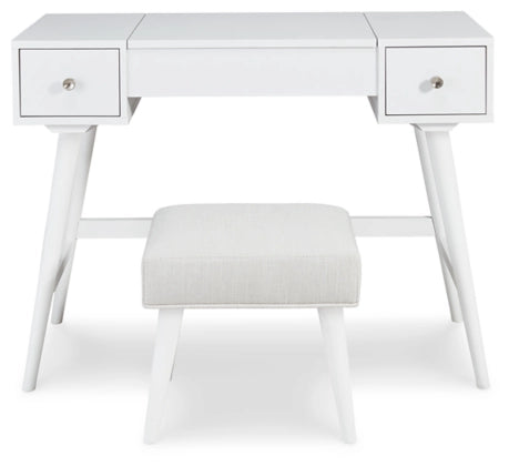 Thadamere Vanity/UPH Stool (2/CN);WHITE