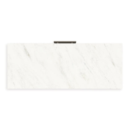 Fargenta Five Drawer Chest; Black/White