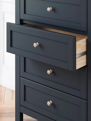 Landocken Four Drawer Chest;Brown/Blue