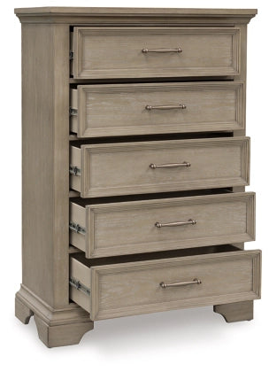 Vallardia Five Drawer Chest;Light Grayish Brown