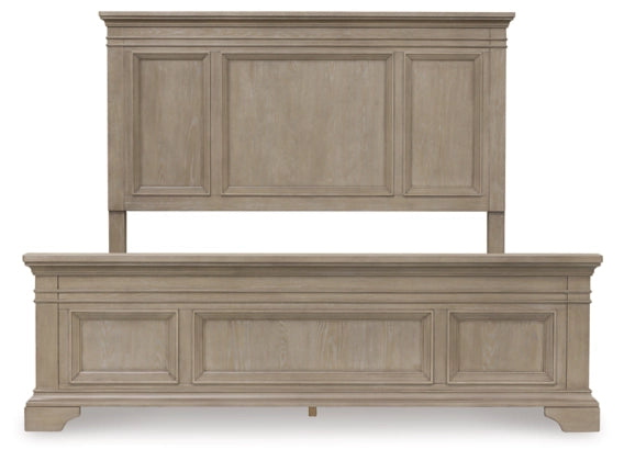 Vallardia King Panel Bed;Light Grayish Brown