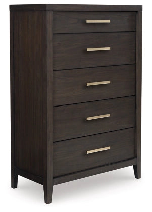 Westonfort Five Drawer Chest;Espresso