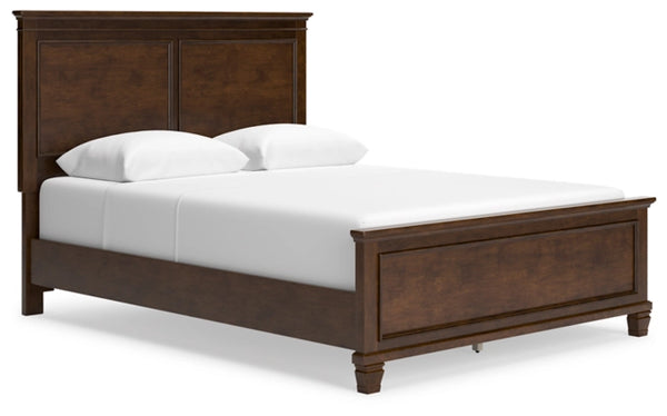 Danabrin King Panel Bed;Brown