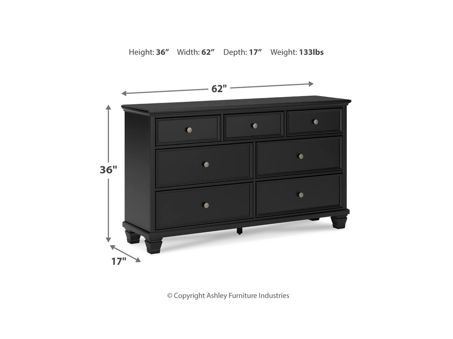 Lanolee Dresser (Black)