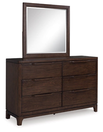 Korestone Queen Bed With Mirrored Dresser, Chest and Nightstand
