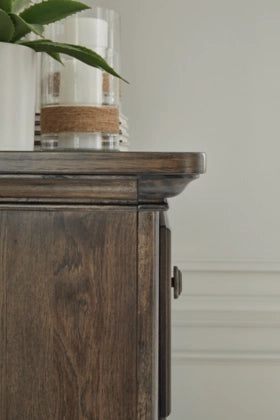 Veramond Five Drawer Chest;Dark Brown