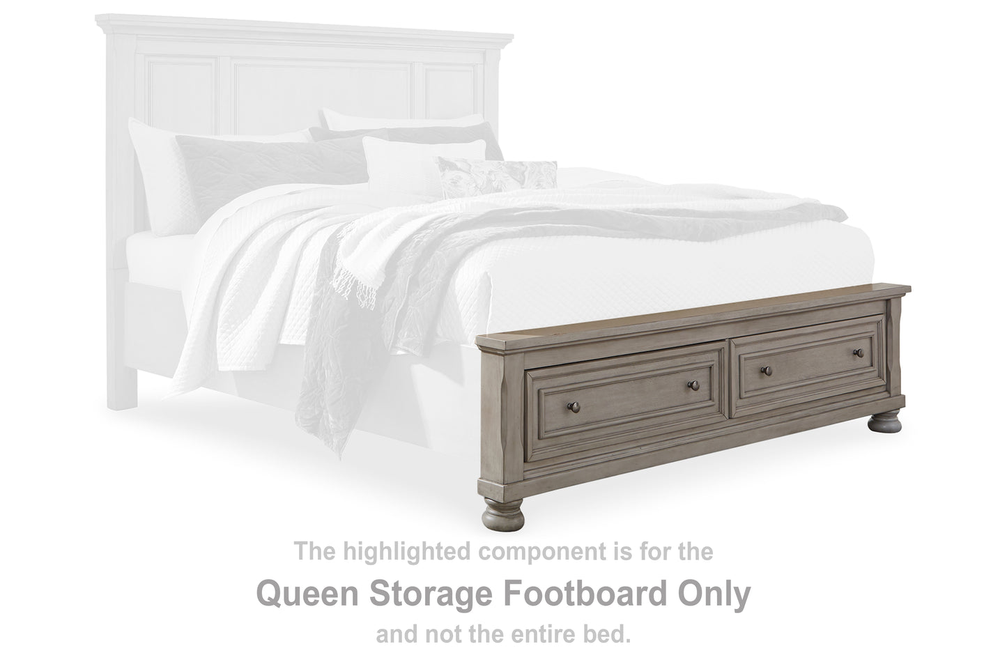 Lettner Queen Storage Footboard - Ashley Furniture - Brunei