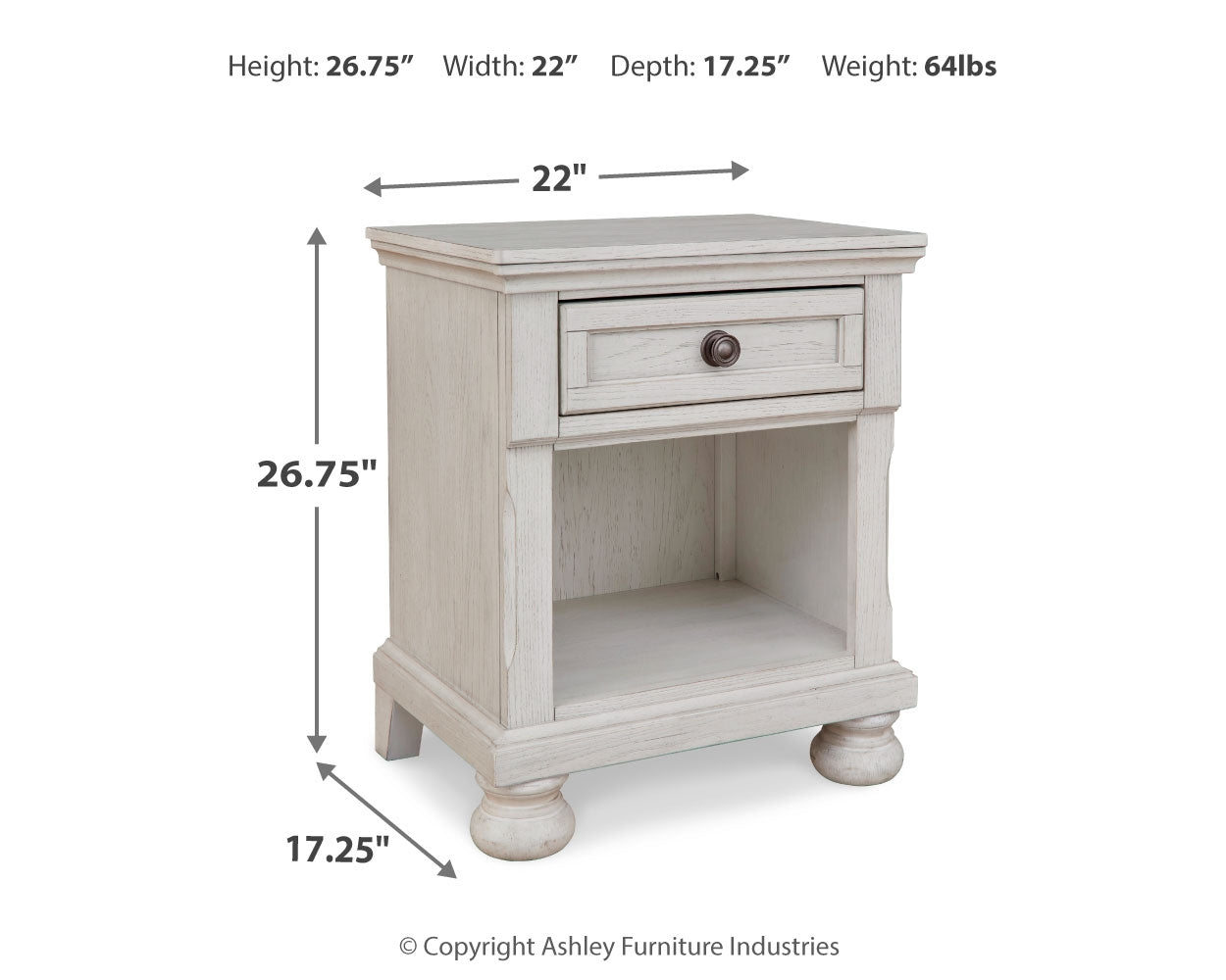Robbinsdale Nightstand - Ashley Furniture - Brunei