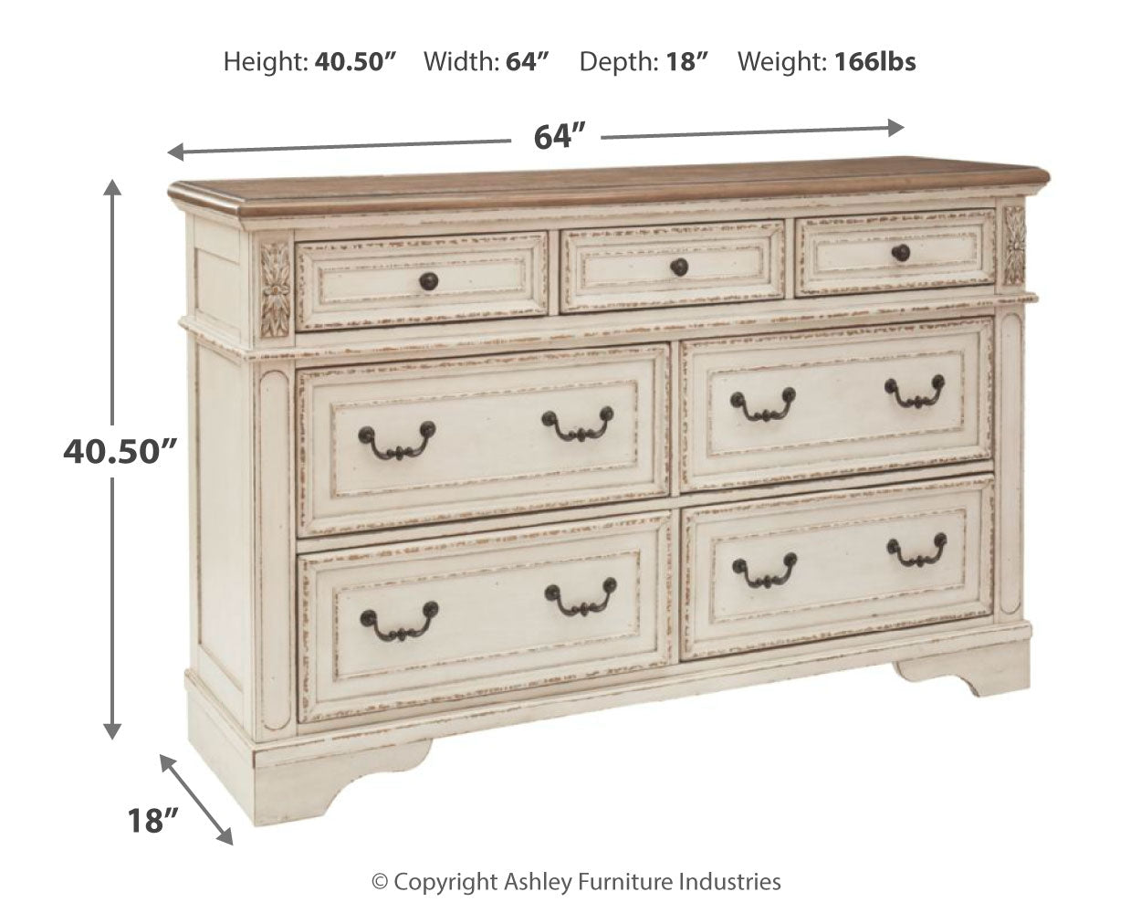 Realyn Dresser - Ashley Furniture - Brunei