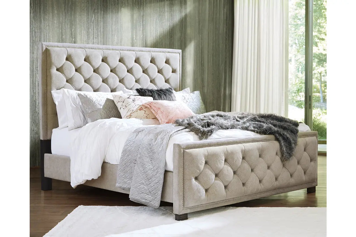 Bellvern King Upholstered Bed Ashley Furniture Brunei