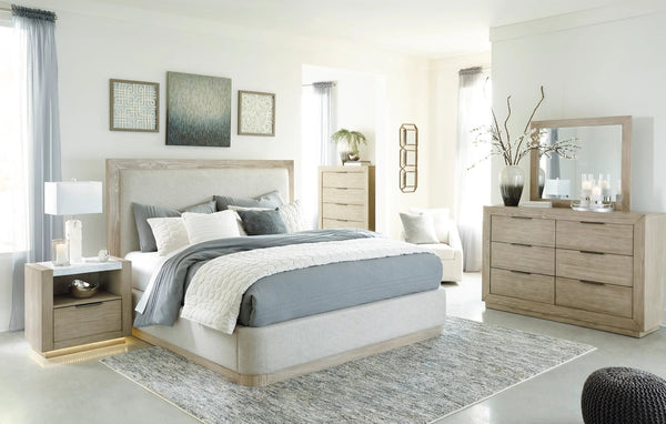 Hennington Queen Bedroom Set;Bisque