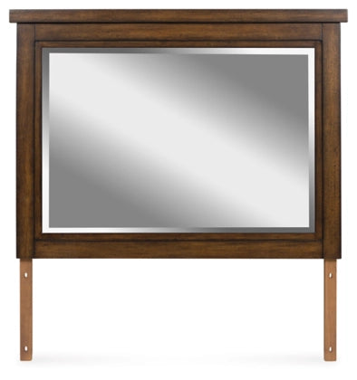 Taffenbrook Bedroom Mirror; Medium Brown