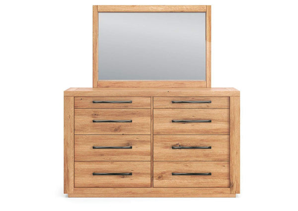 Bracken Dresser and Mirror;Brown