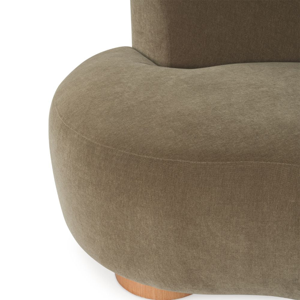 LaraRosa 3-Piece Sectional with Chaise;Sable