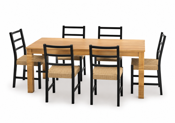 RISTOW DINING TABLE + ISANTI DINING CHAIR