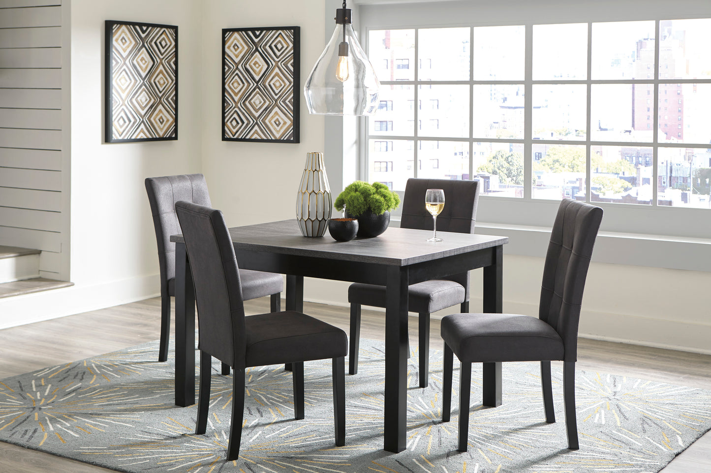 Garvine Dining Table and Chairs (Set of 5) - Ashley Furniture - Brunei