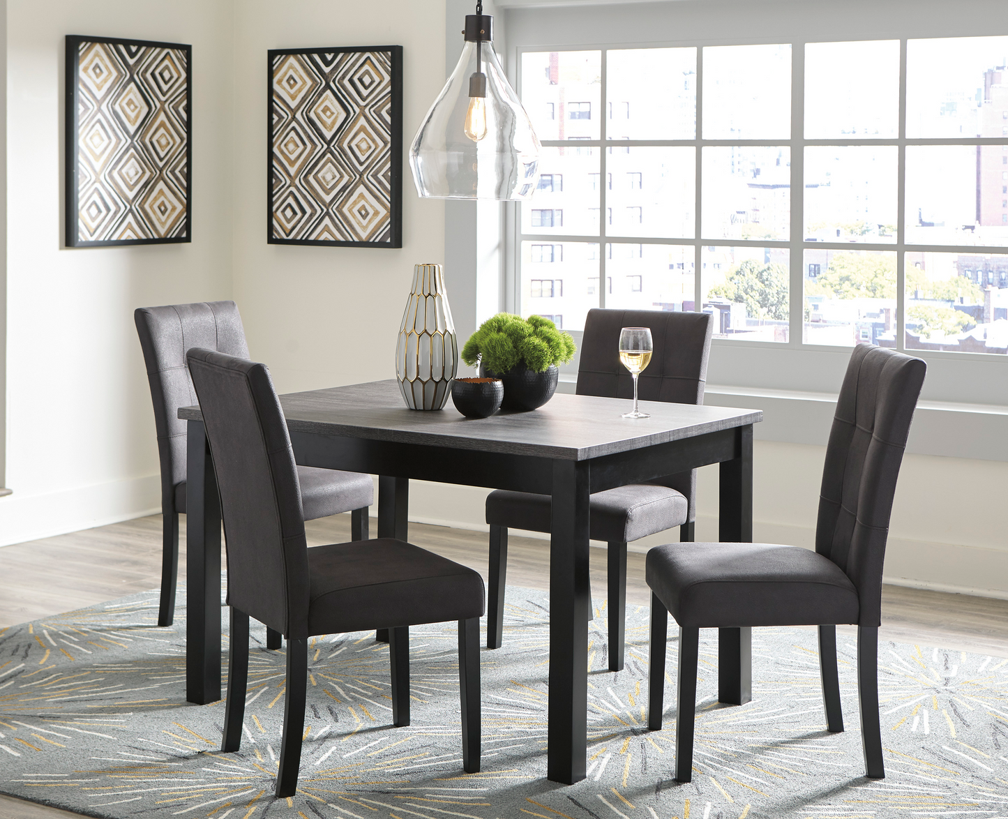 Garvine Dining Table and Chairs (Set of 5) - Ashley Furniture - Brunei