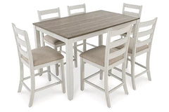 Skempton Counter Height Dining Table and Bar Stools (Set of 7)
