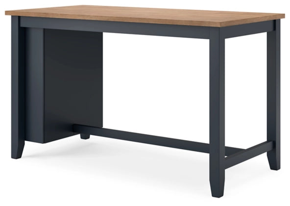 Gesthaven Rectangle Dining Room Counter Table;Natural/Blue