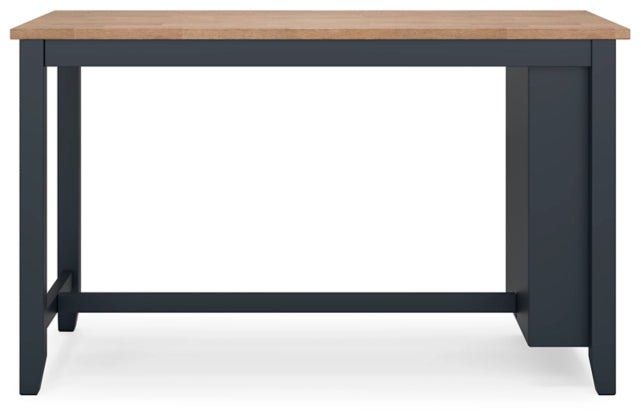 Gesthaven Rectangle Dining Room Counter Table;Natural/Blue