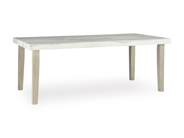Karmenton Rectangular Dining Room Table;Bisque