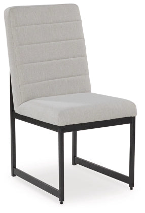 Tomtyn Dining UPH Side Chair;Light Brown (Set of Two)